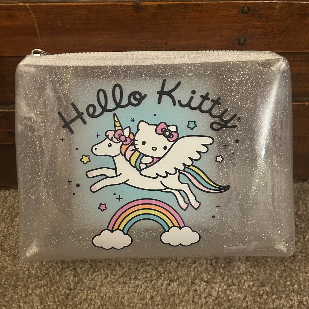 Hello Kitty Glitter Cosmetic Pouch - NWT